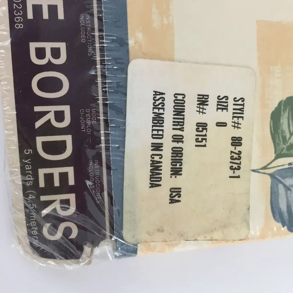 VTG Designer Showcase Border Pasted Brewster Wallcovering Garden 5 Yards Each